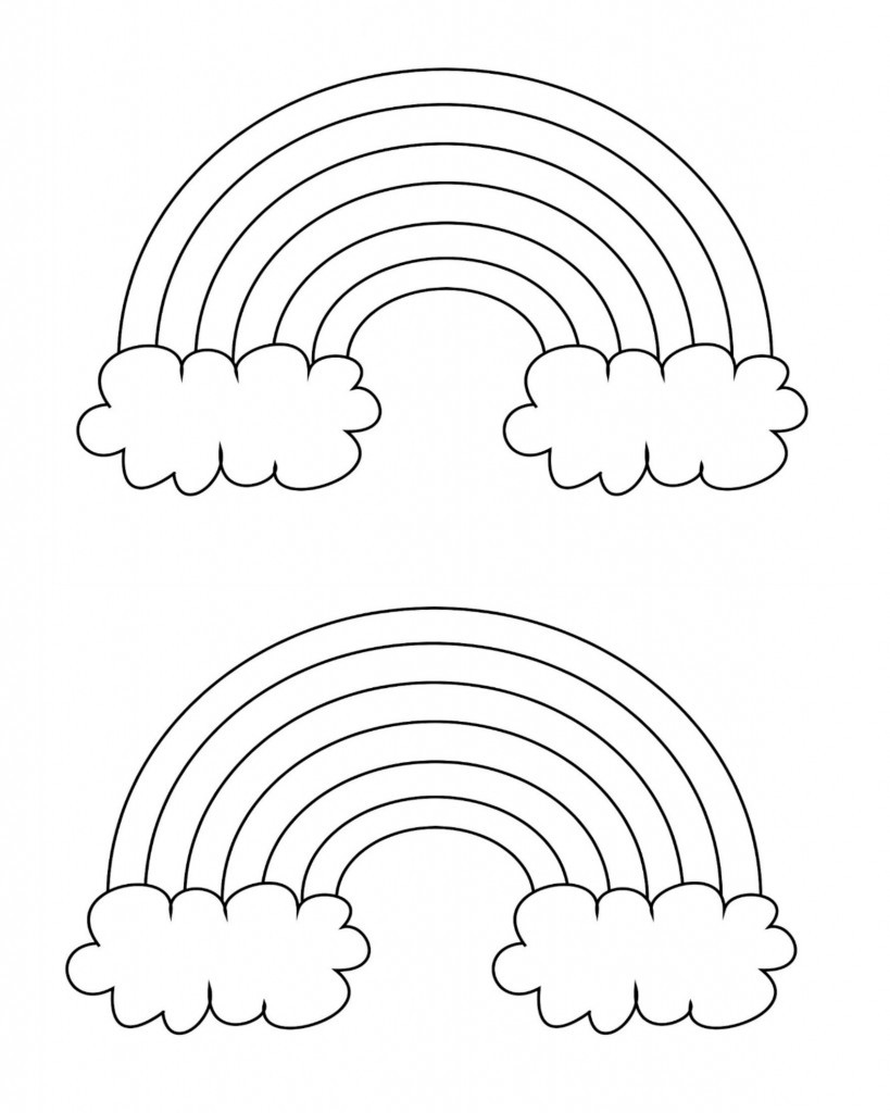 Rainbow Coloring Sheet Printable
 Free Printable Rainbow Coloring Pages What Mommy Does