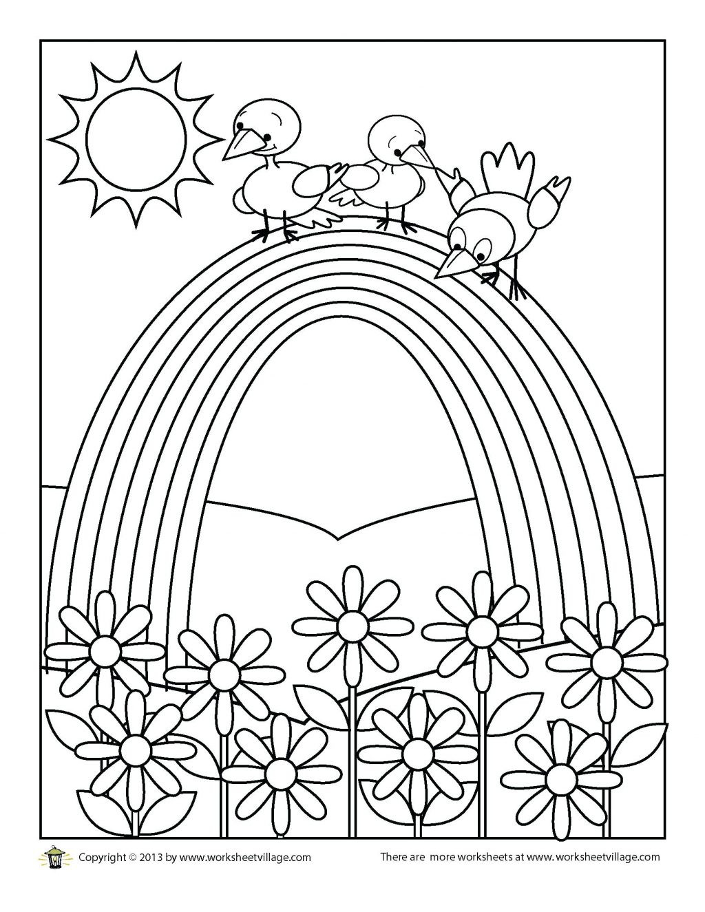 Rainbow Coloring Sheet Printable
 Rainbow Coloring Pages For Adults at GetColorings