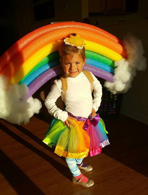 Rainbow Costume DIY
 Best Halloween costume ideas kids toddlers babies infants