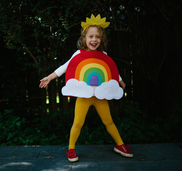 Rainbow Costume DIY
 Best Halloween Costumes for Kids • A Subtle Revelry