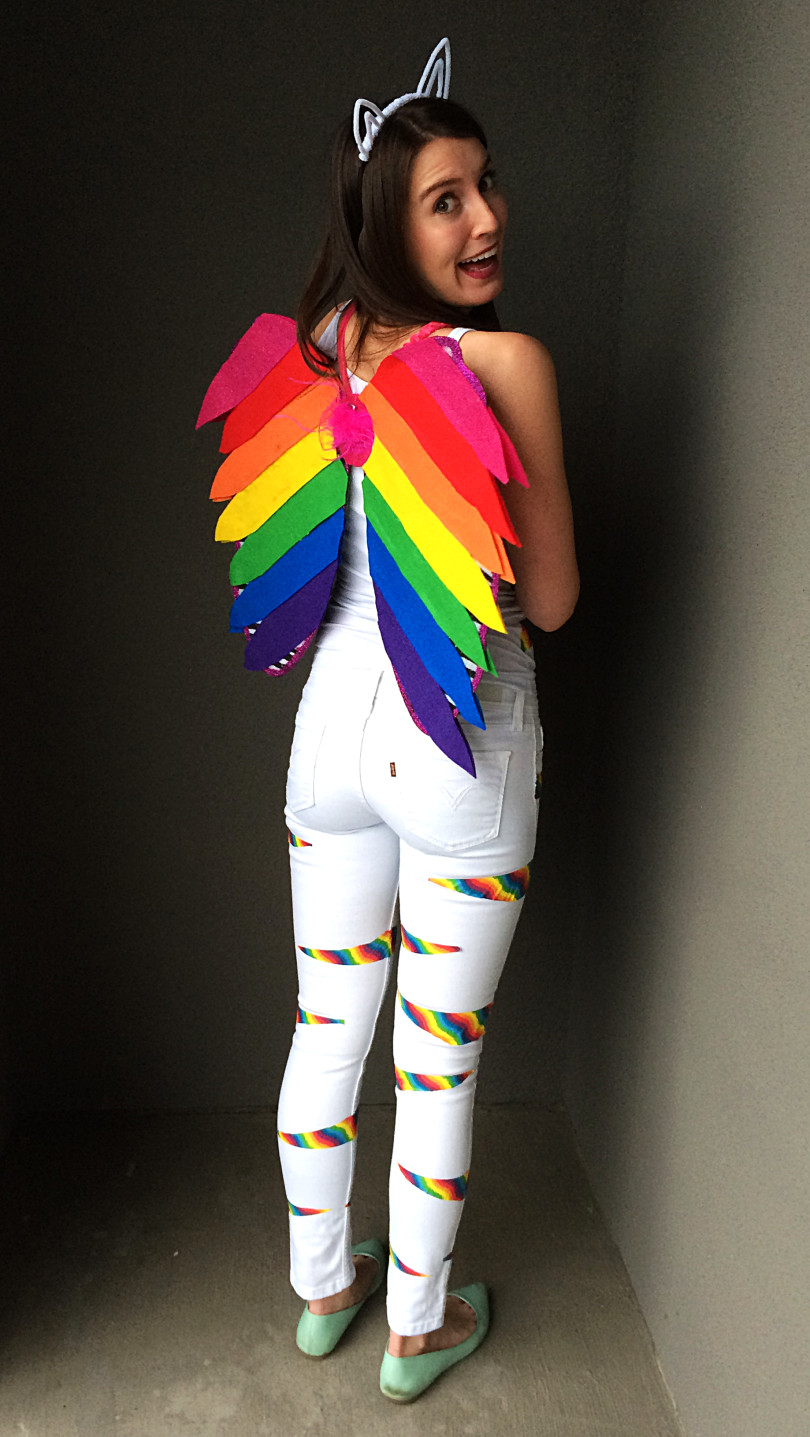 Rainbow Costume DIY
 Lisa Frank Rainbow Kitten Costume DIY – Bunny Baubles