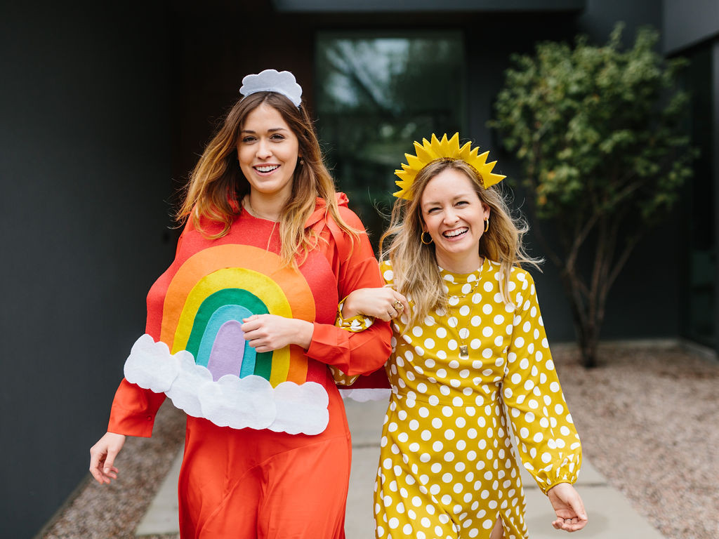 Rainbow Costume DIY
 The Easiest DIY Halloween Costume for Friends A Rainbow