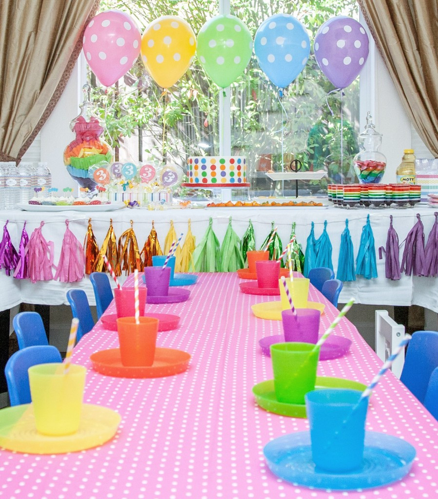 Rainbow Themed Birthday Party
 Rainbow Party Theme Ideas