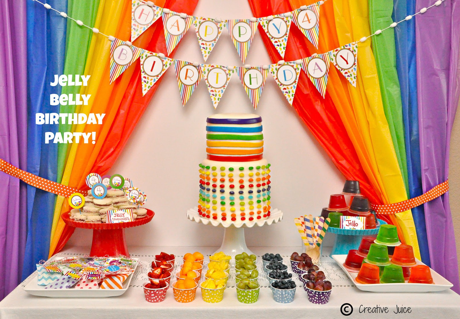 Rainbow Themed Birthday Party
 Birthday Party Themes Rainbow Themed Birthday Party