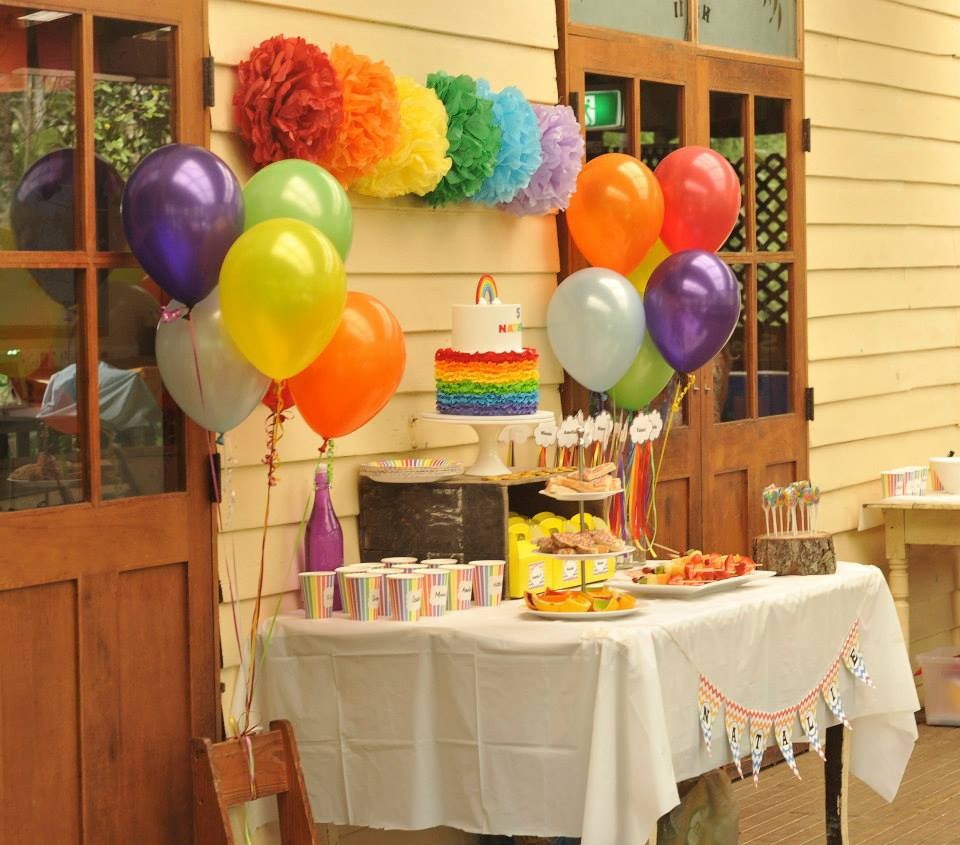 Rainbow Themed Birthday Party
 Little Big pany