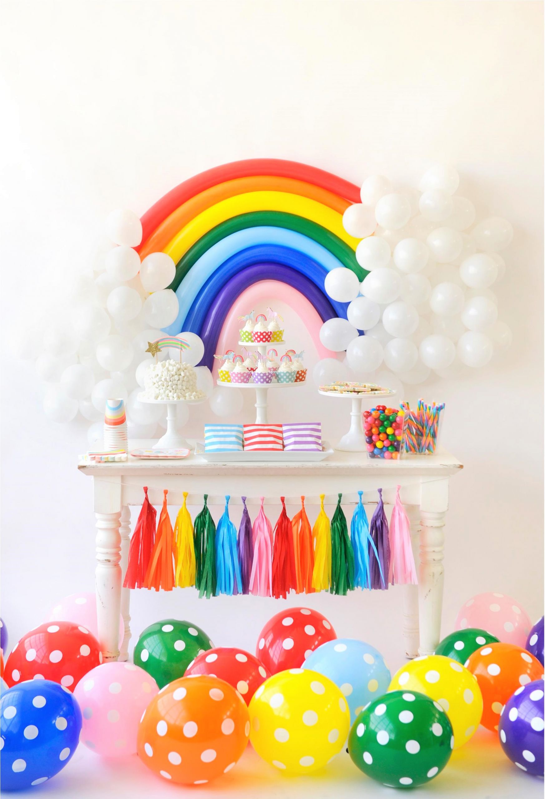 Rainbow Themed Birthday Party
 Over the Rainbow Birthday Party for Kids Project Nursery