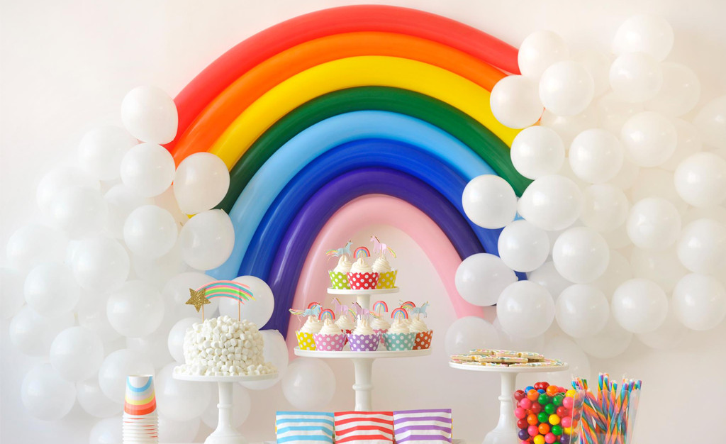 Rainbow Themed Birthday Party
 Over the Rainbow Birthday Party for Kids Project Nursery