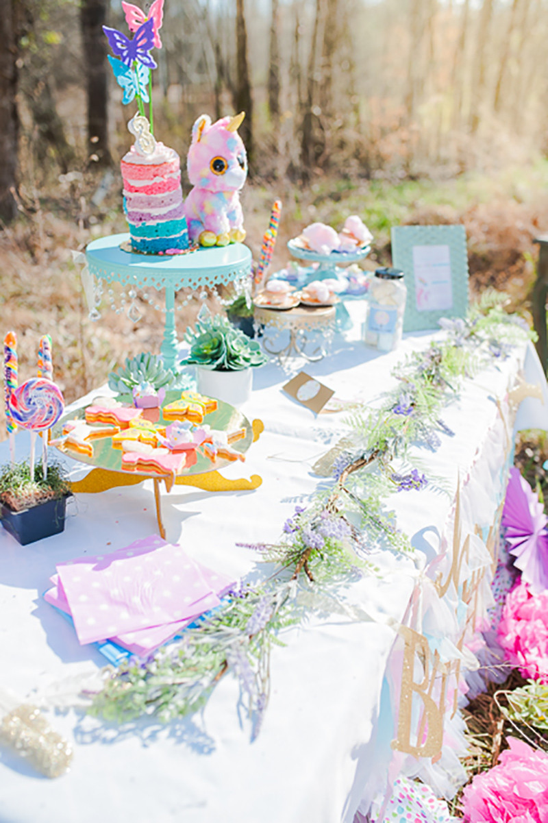 Rainbow Unicorn Birthday Party Ideas
 Fairies Unicorns Rainbows Party