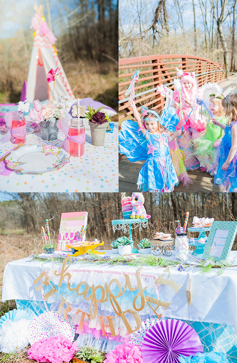 Rainbow Unicorn Birthday Party Ideas
 Fairies Unicorns Rainbows Party