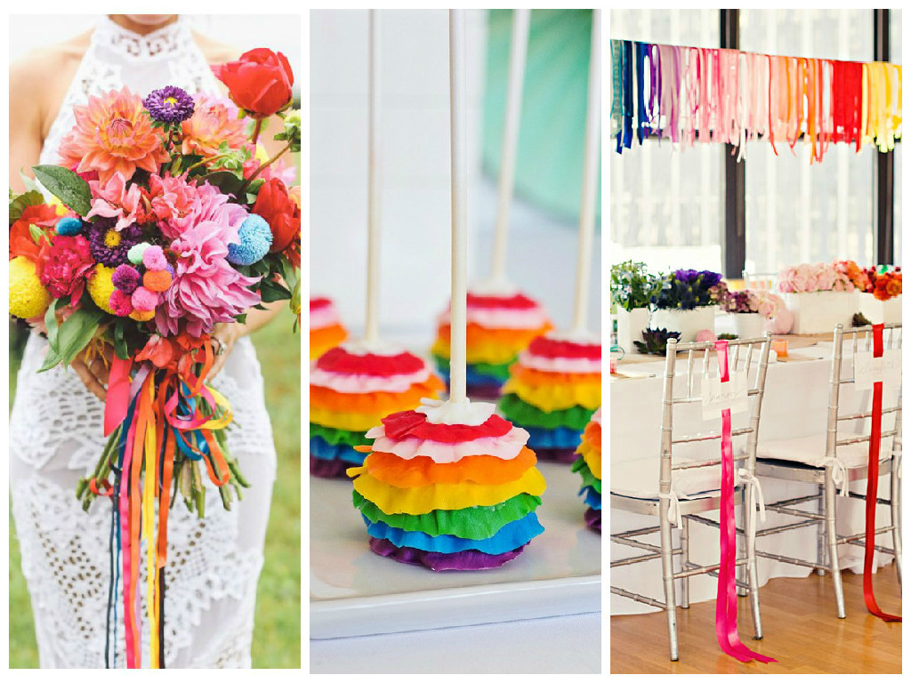 Rainbow Wedding Theme
 Colourful rainbow wedding inspiration – Wedding Journal