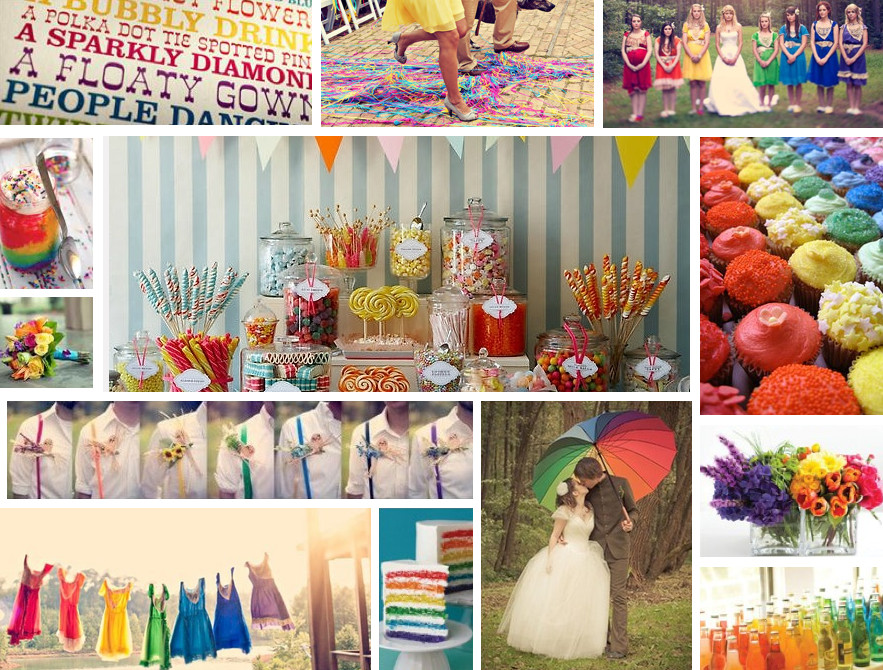 Rainbow Wedding Theme
 Events By Tammy 2013 Wedding Trend 1 Rainbow Theme