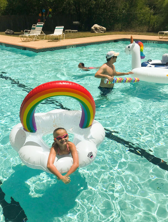 Rainbows And Unicorns Pool Party Ideas
 Hazel s Rainbow Unicorn Birthday Party Design Improvised