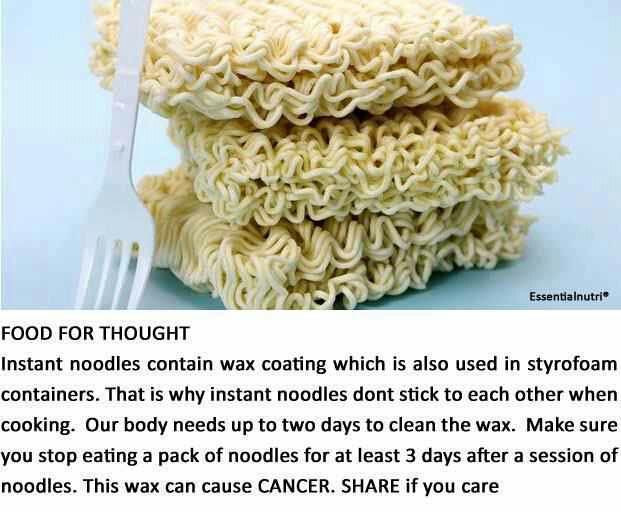 Ramen Noodles Bad For You Snopes
 Instant Noodles Wax Warning