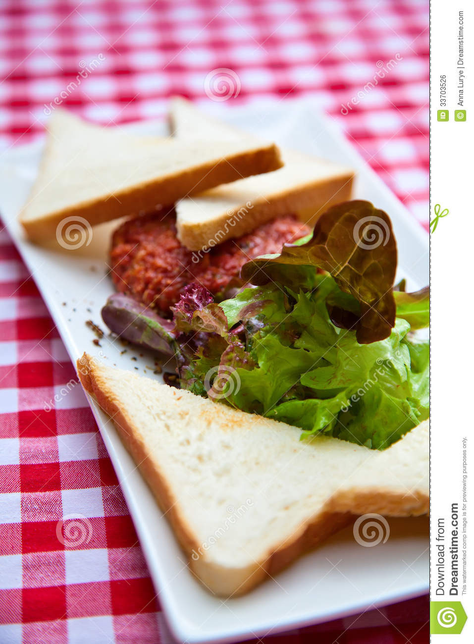 Raw Meat Appetizer
 Beef Tartar Royalty Free Stock Image Image