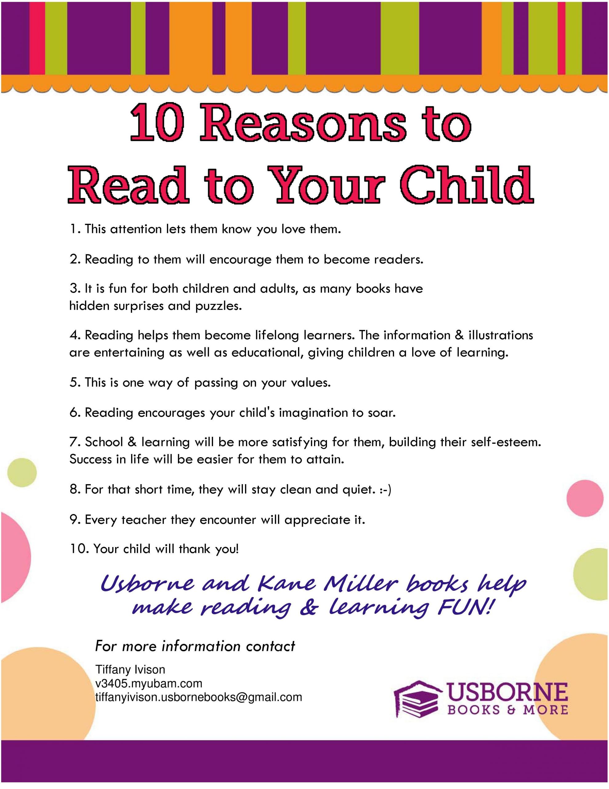 Read To Your Child Quotes
 Reading to your child is so important
