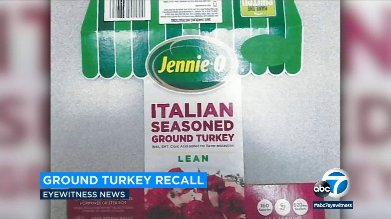 Recall On Ground Turkey
 Jennie O recalling ground turkey due to salmonella