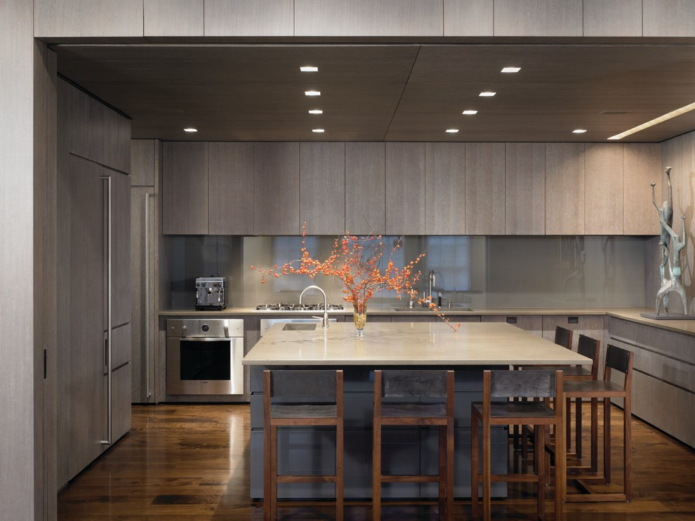 Recessed Lighting Kitchens
 Square Recessed Lighting with Minimal Under Cabinet White