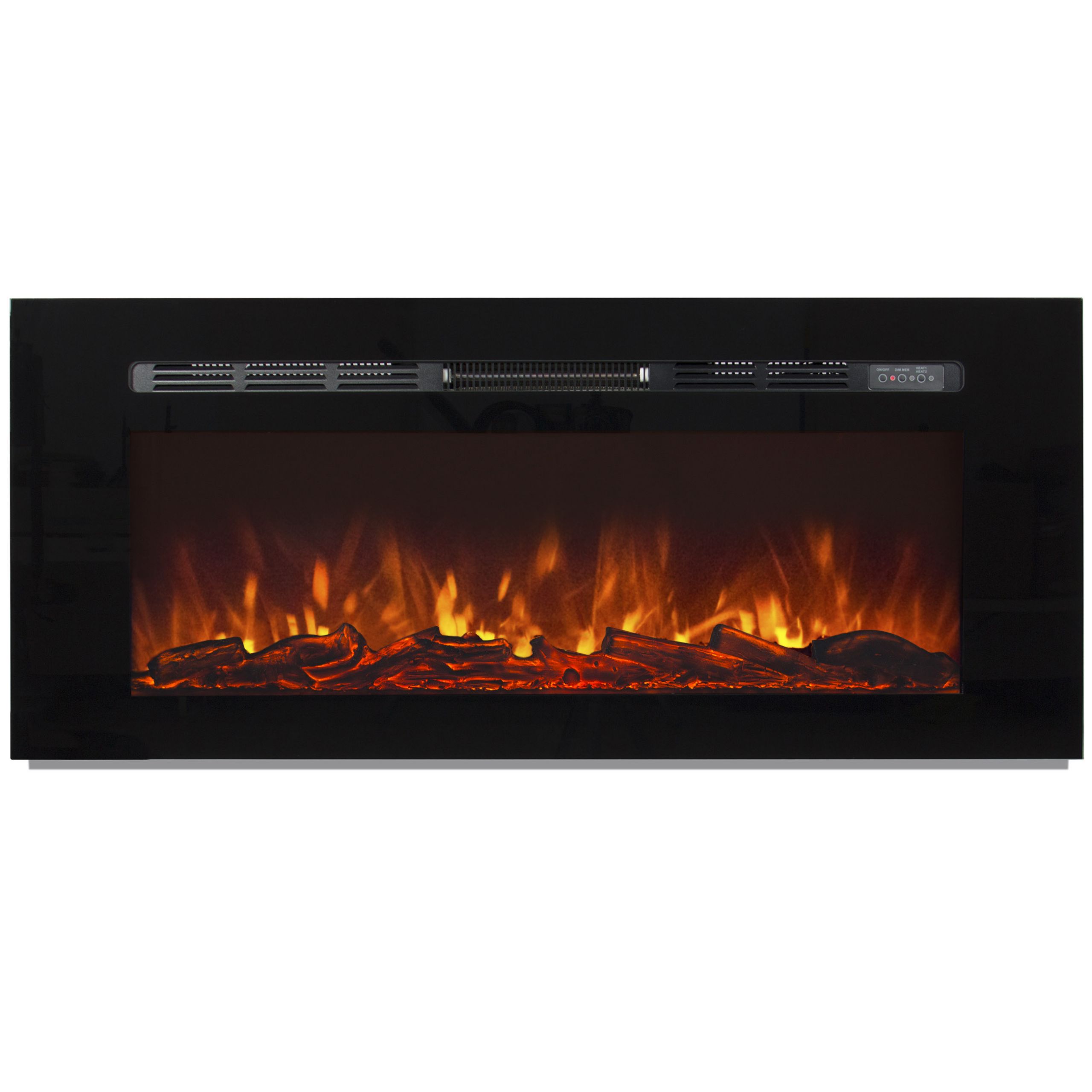 Recessed Wall Mount Electric Fireplace
 1500W Heat Adjustable 50" In Wall Recessed Electric