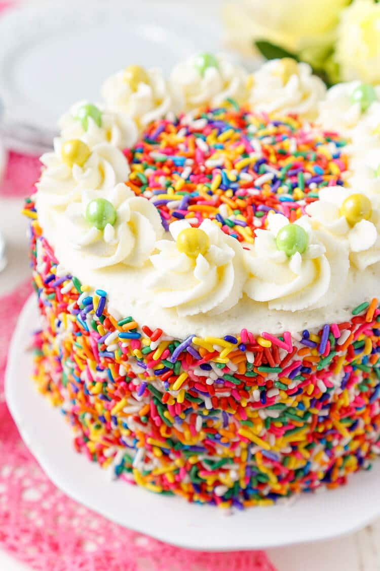 Recipe For Birthday Cake
 Funfetti Birthday Cake Sugar & Soul