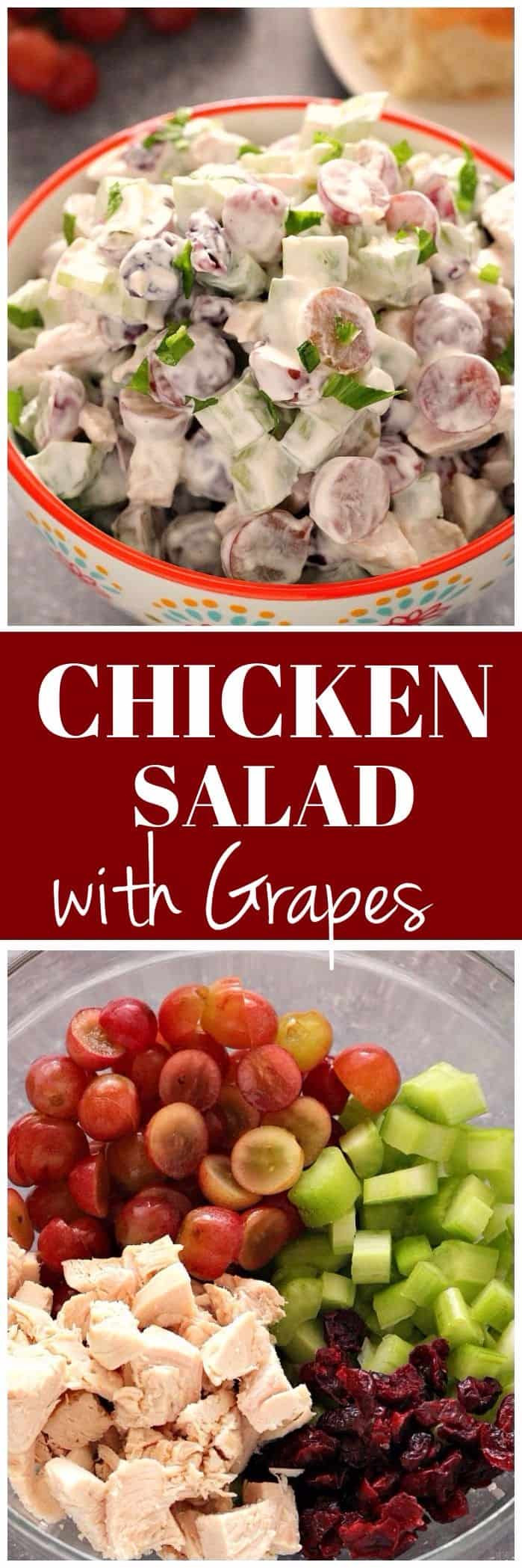 Recipe For Chicken Salad With Grapes
 Easy Chicken Salad with Grapes Recipe Crunchy Creamy Sweet