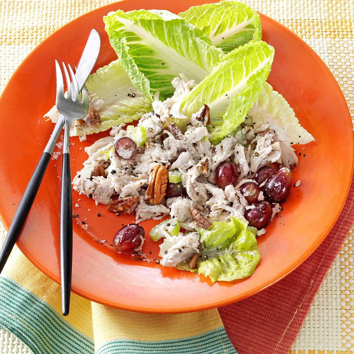 Recipe For Chicken Salad With Grapes
 Chunky Chicken Salad with Grapes and Pecans Recipe