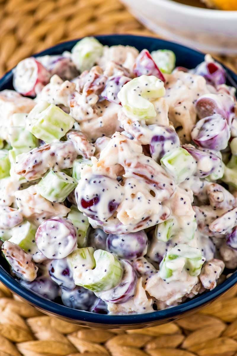 Recipe For Chicken Salad With Grapes
 Chicken Salad with Grapes Homemade Hooplah