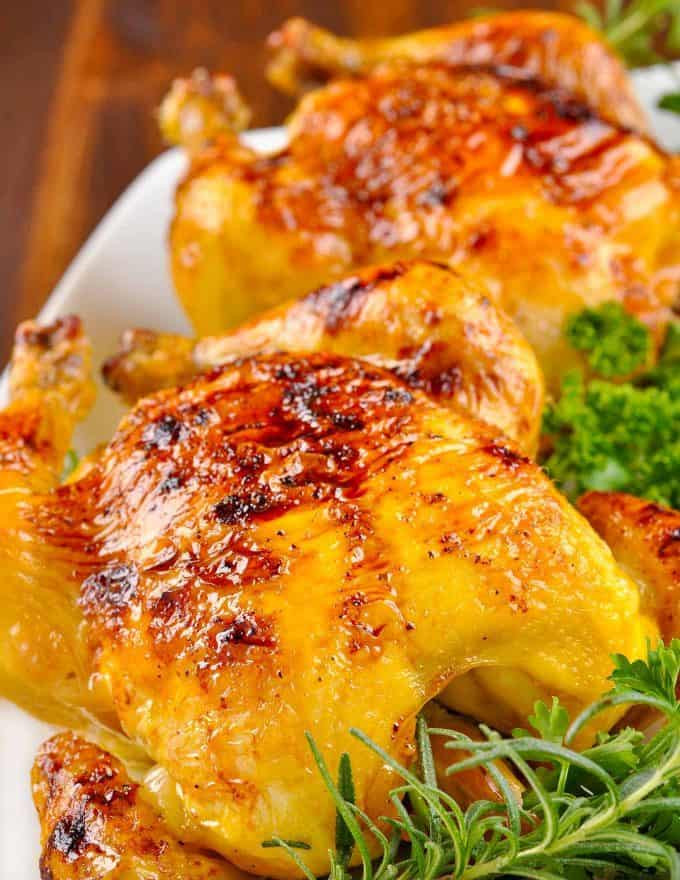 Recipe For Cornish Game Hens
 Cornish Game Hens with Bourbon Glaze Recipe