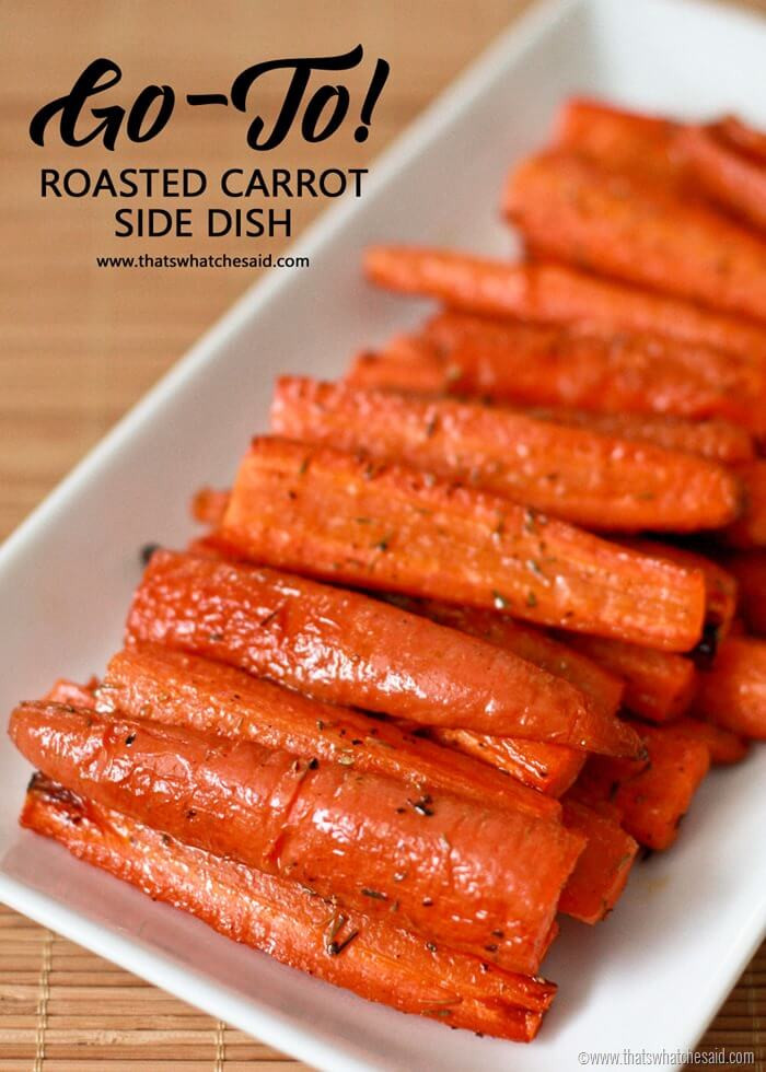 Recipes For Baby Carrots Side Dish
 Roasted Carrots with Thyme That s What Che Said