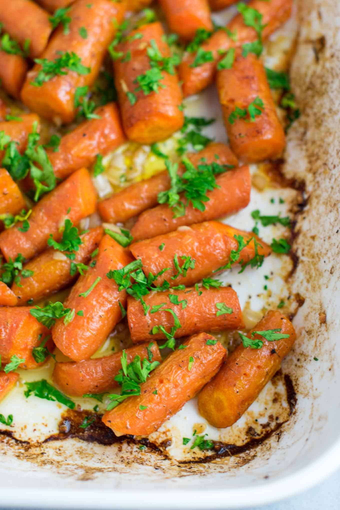 Recipes For Baby Carrots Side Dish
 Garlic Butter Roasted Carrots Recipe Build Your Bite