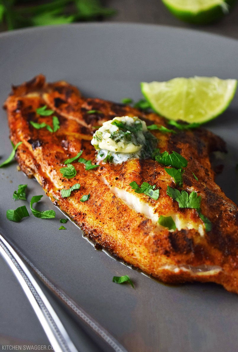 Recipes For Blackened Fish
 Grilled Blackened Catfish with Cilantro Lime Butter Recipe