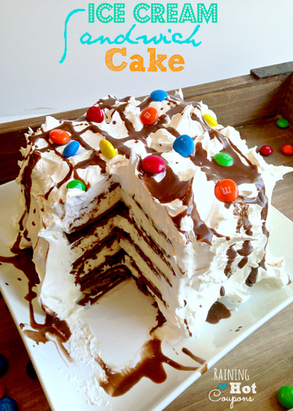 Recipes For Ice Cream Sandwich Cake
 Ice Cream Sandwich Cake No Bake Recipe SUPER Easy