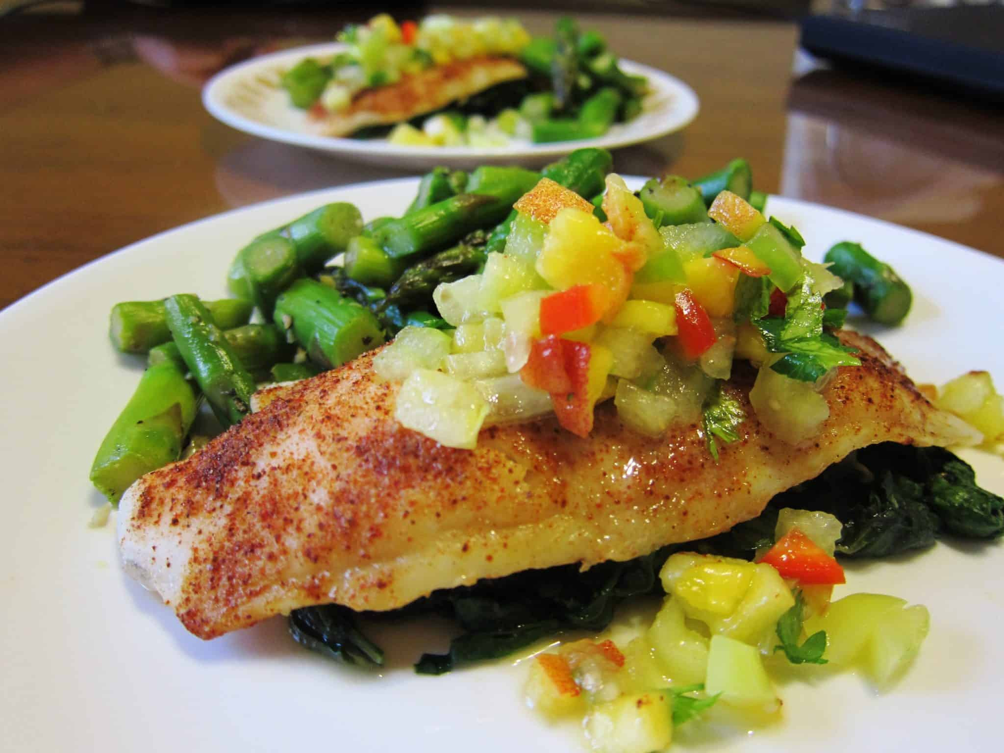 Recipes For Swai Fish
 Spice Rubbed Swai Fillets with Peach Tomatillo Relish