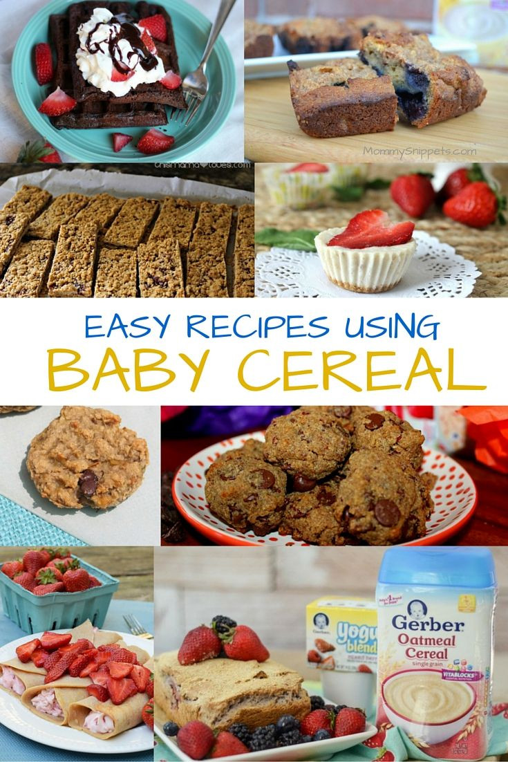 Recipes Using Baby Cereal
 Easy recipes using Baby Cereal MommySnippets 2