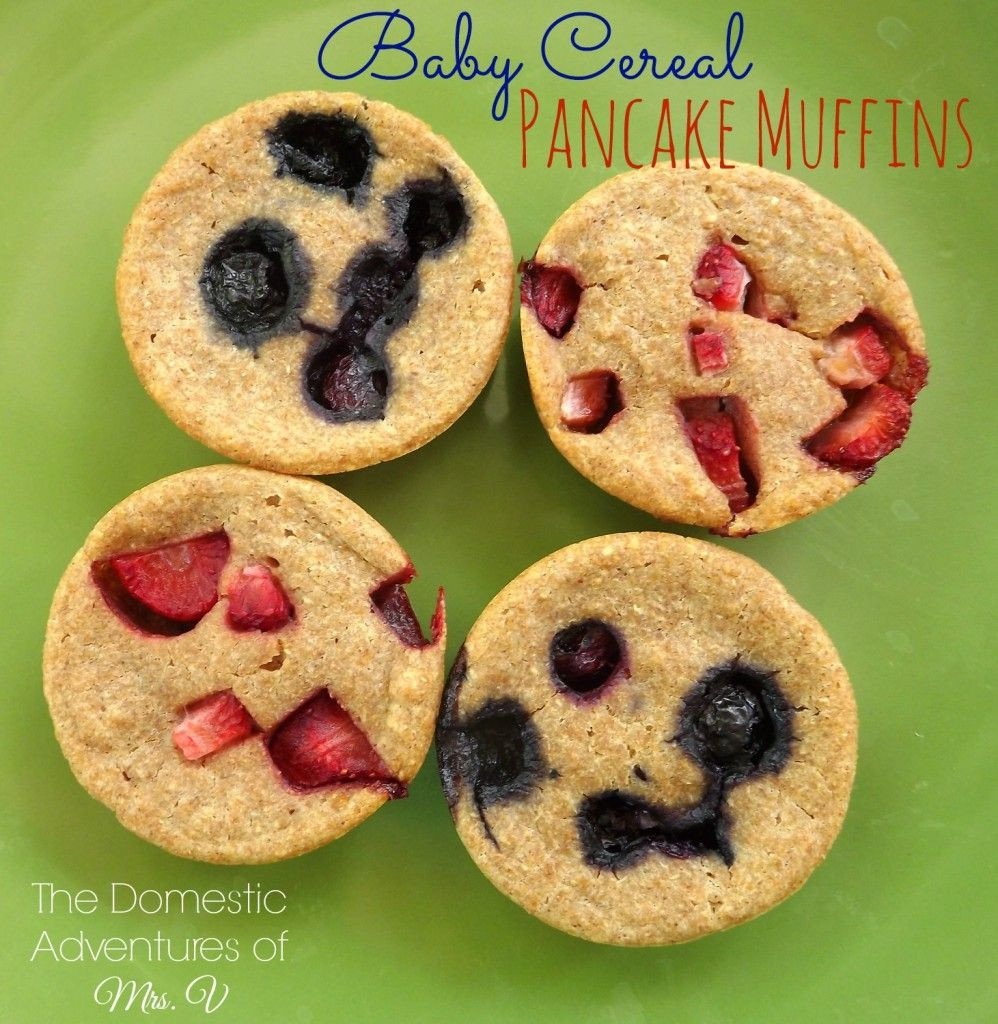 Recipes Using Baby Cereal
 Baby Cereal Pancake Muffins Use Up That Leftover Baby
