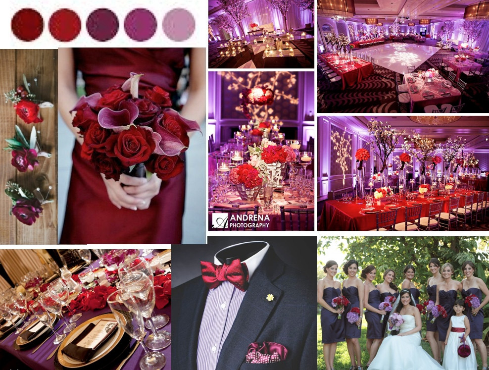 Red And Purple Wedding Theme
 Purple Red Wedding Color Theme Be Perfect Wedding