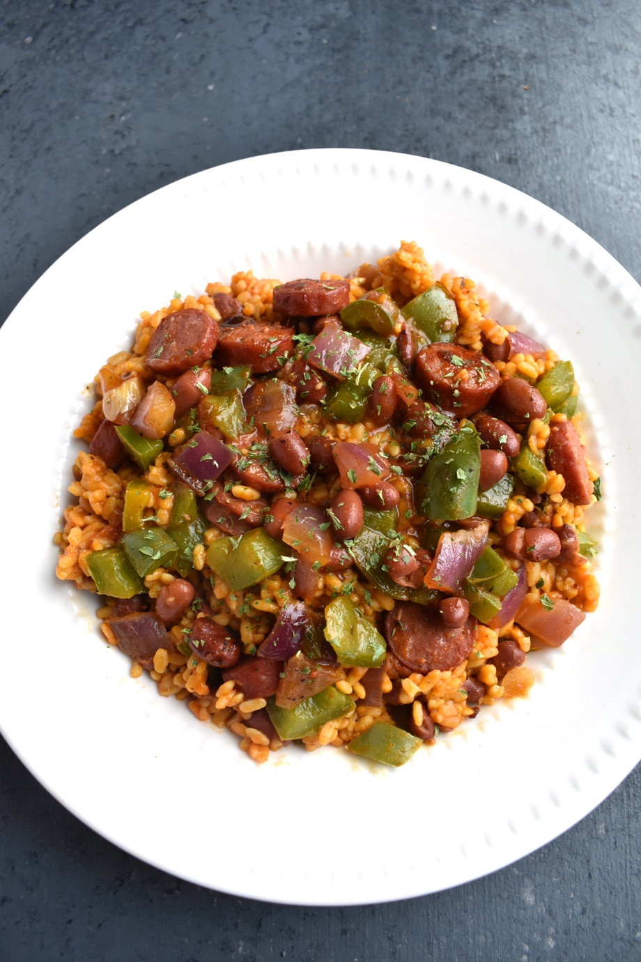 Red Beans And Rice With Sausage
 Healthier Sausage Red Beans and Rice