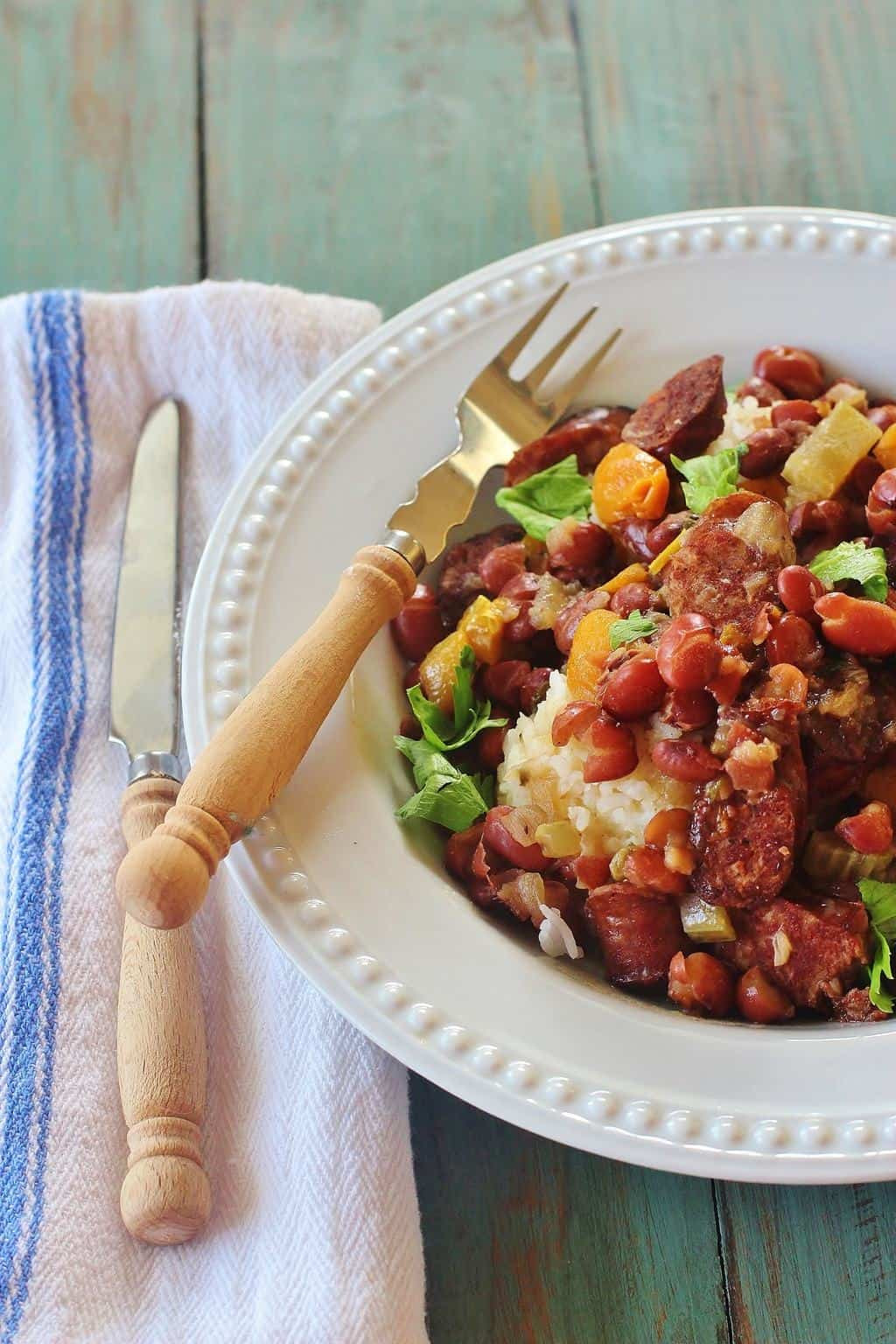 Red Beans And Rice With Sausage
 Alabama style Slow Cooker Red Beans and Rice