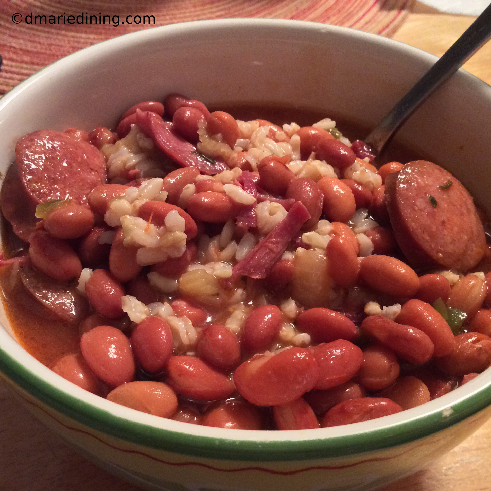 Red Beans And Rice With Sausage
 Red Beans and Sausage with Rice