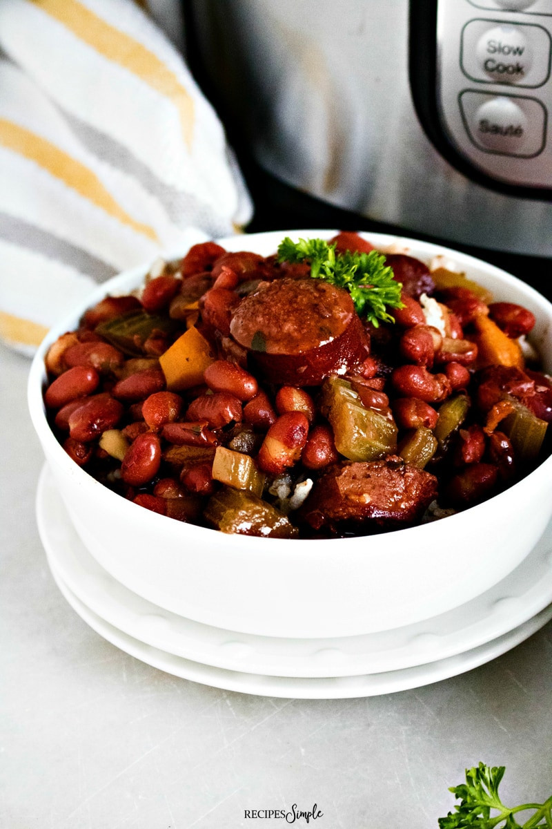 Red Beans And Rice With Sausage
 Instant Pot Red Beans and Rice With Sausage Recipes Simple