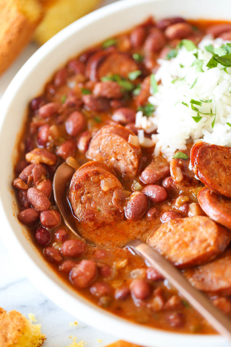 Red Beans And Rice With Sausage
 Red Beans and Rice Damn Delicious