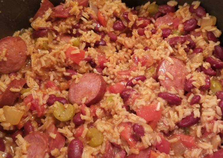 Red Beans And Rice With Sausage
 Super Easy Red Beans and Rice with Sausage Recipe by