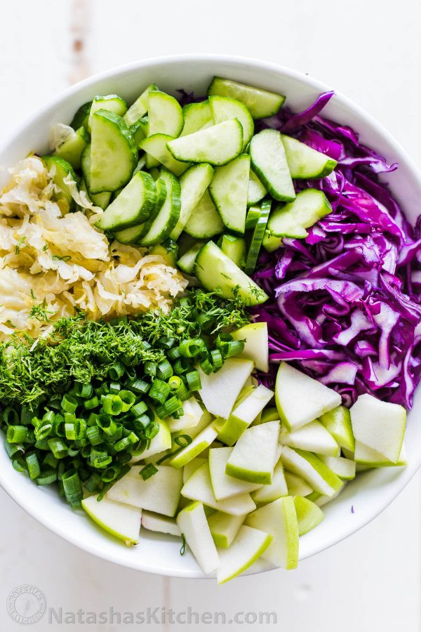 Red Cabbage Salad Recipes
 Red Cabbage Salad with Apple NatashasKitchen