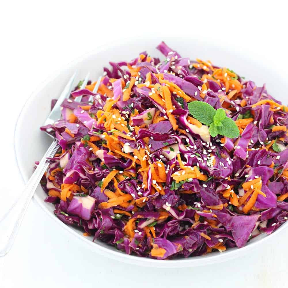 Red Cabbage Salad Recipes
 Thai Sesame Red Cabbage and Carrot Salad Bowl of Delicious