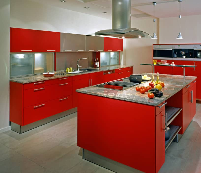 Red Cabinet Kitchens
 27 Red Kitchen Ideas Cabinets & Decor