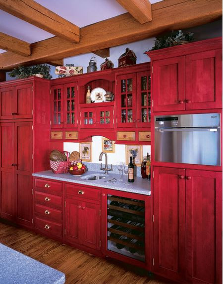 Red Cabinet Kitchens
 Do You Decorate For Yourself For Some Unknown Future