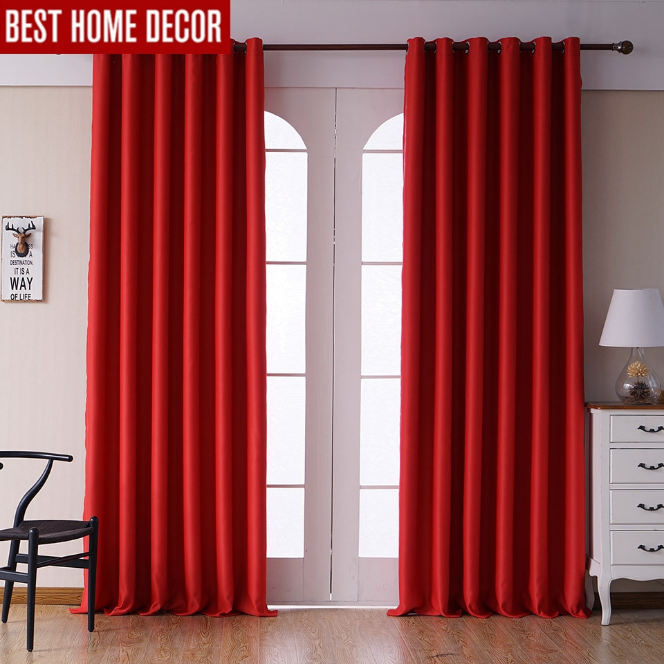 Red Curtains Living Room
 Aliexpress Buy Modern blackout curtains for living