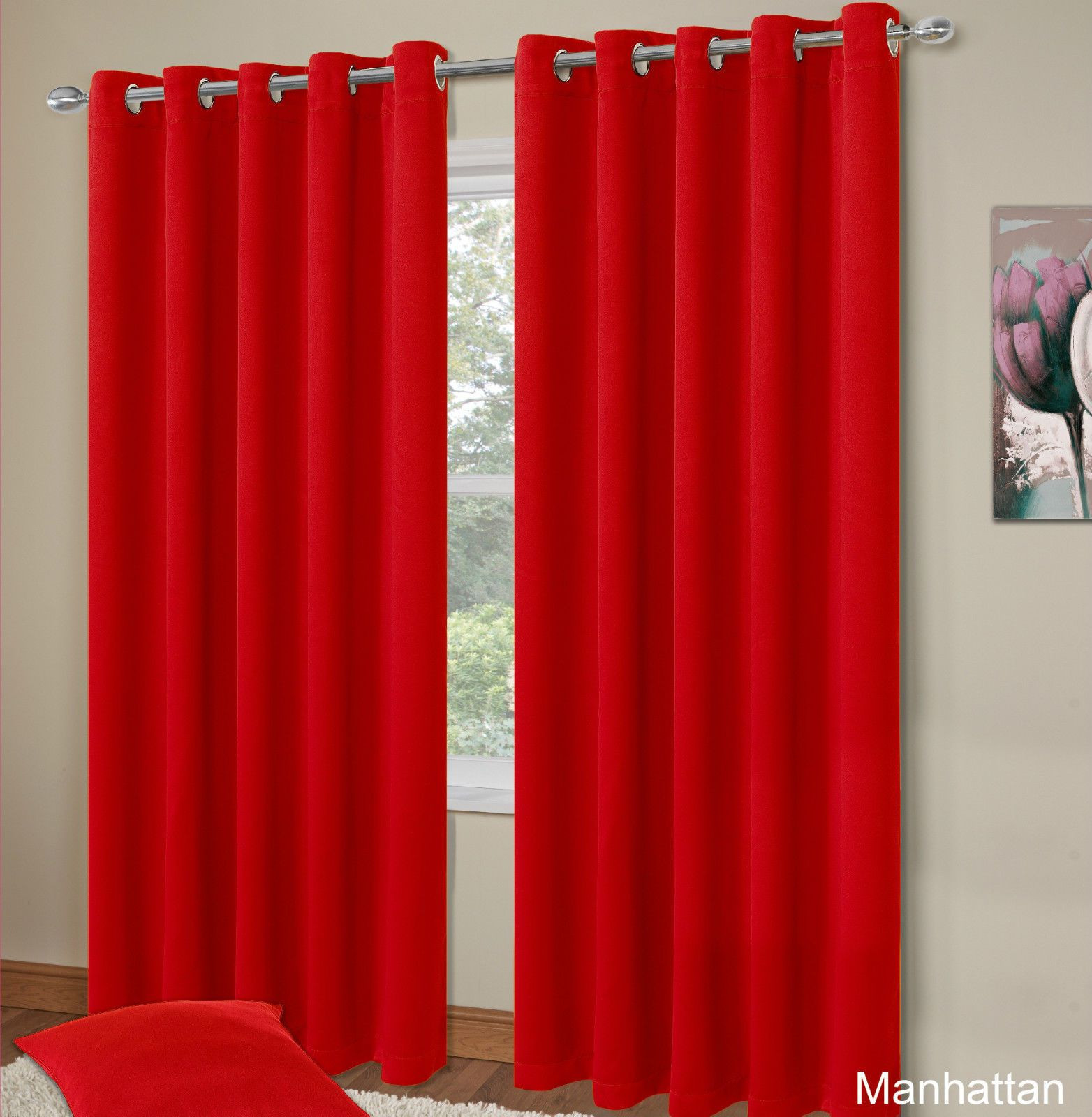 Red Curtains Living Room
 PLAIN RED COLOUR THERMAL BLACKOUT BEDROOM LIVINGROOM