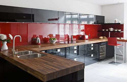 Red Kitchen Backsplash Ideas
 57 Bright And Colorful Kitchen Design Ideas DigsDigs