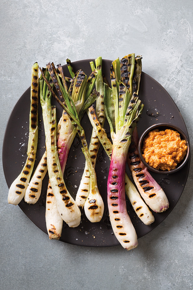 Red Onion Grill
 Grilled Spring ions with Romesco Recipe