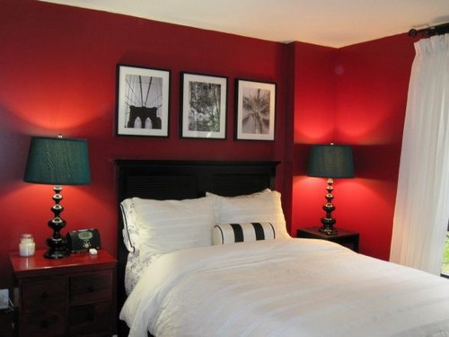 Red Walls Bedroom
 25 Red Bedroom Design Ideas MessageNote